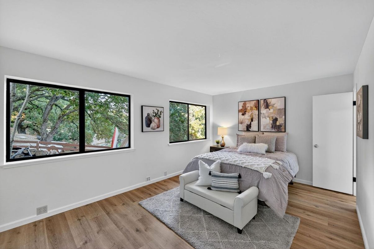 Bedroom, Interior, Wood Texture Flooring