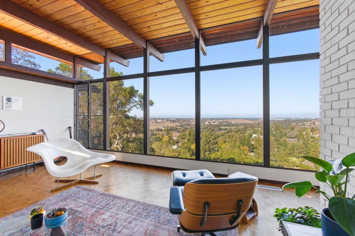 Interior, Sun Room, Wooden Beams, Wooden Ceilings, Wood Texture Flooring