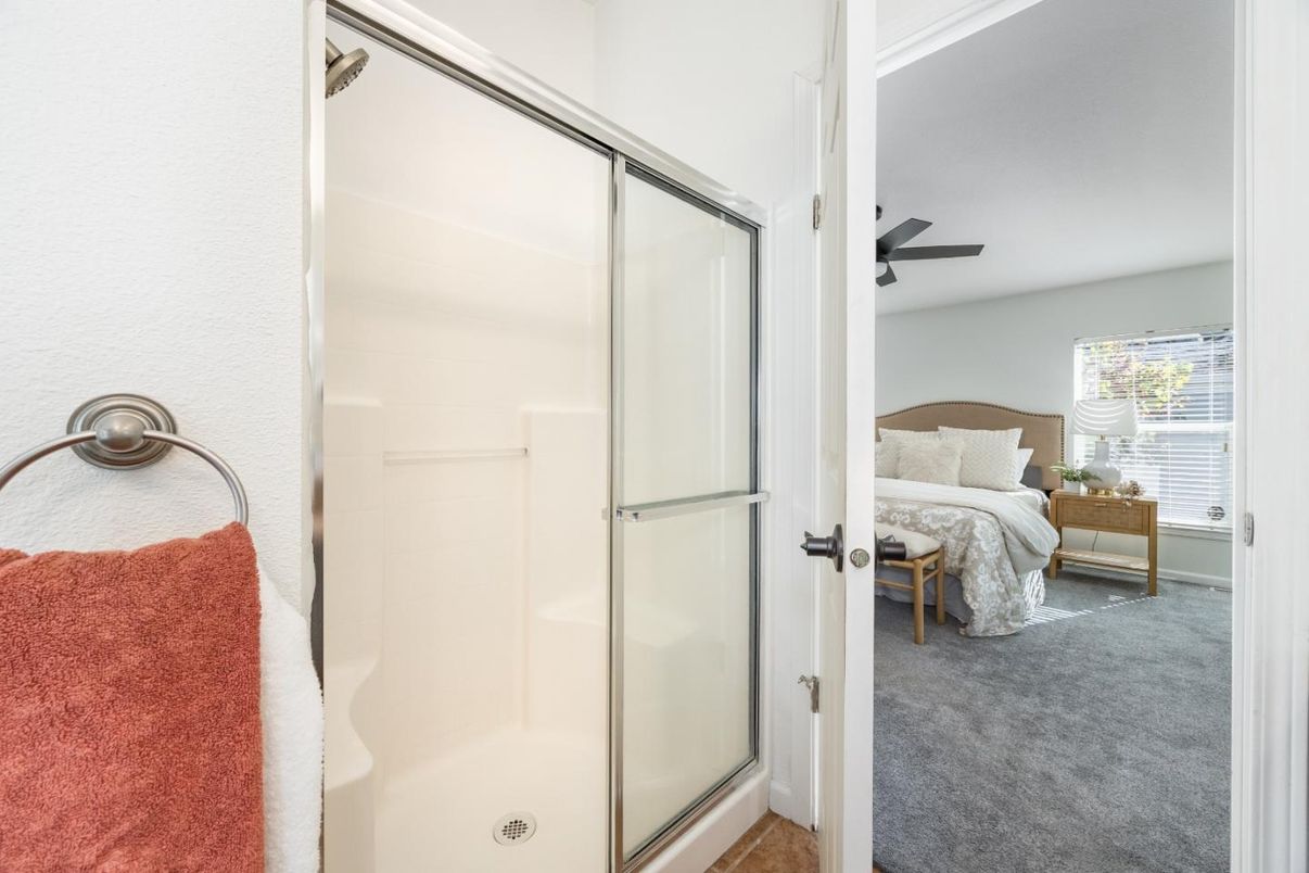 Bathroom, Bedroom, Glass Shower, Interior