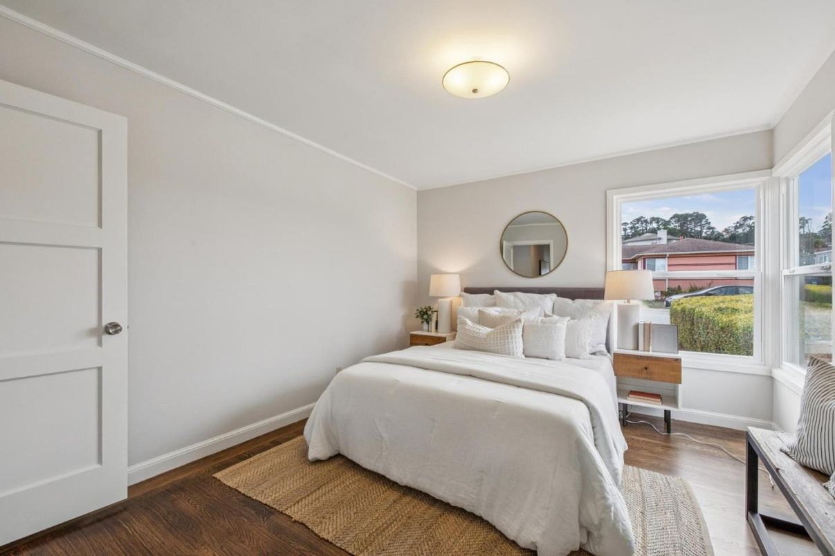 Bedroom, Interior, Wood Texture Flooring