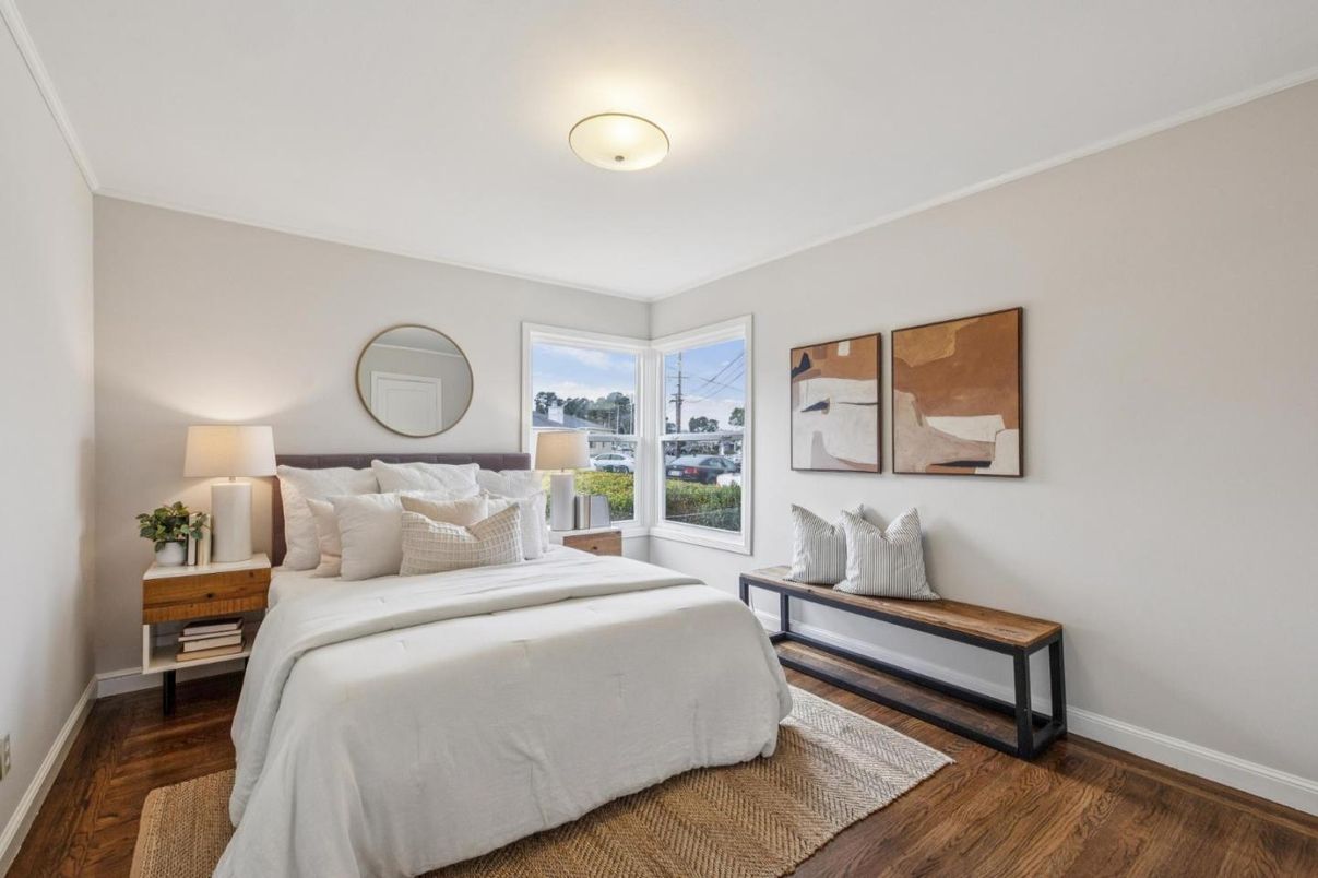 Bedroom, Interior, Wood Texture Flooring
