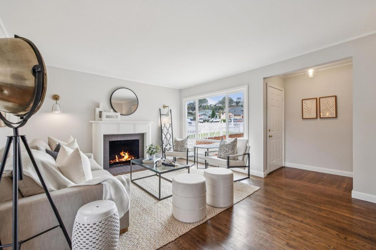 Fireplace, Interior, Living room, Wood Texture Flooring