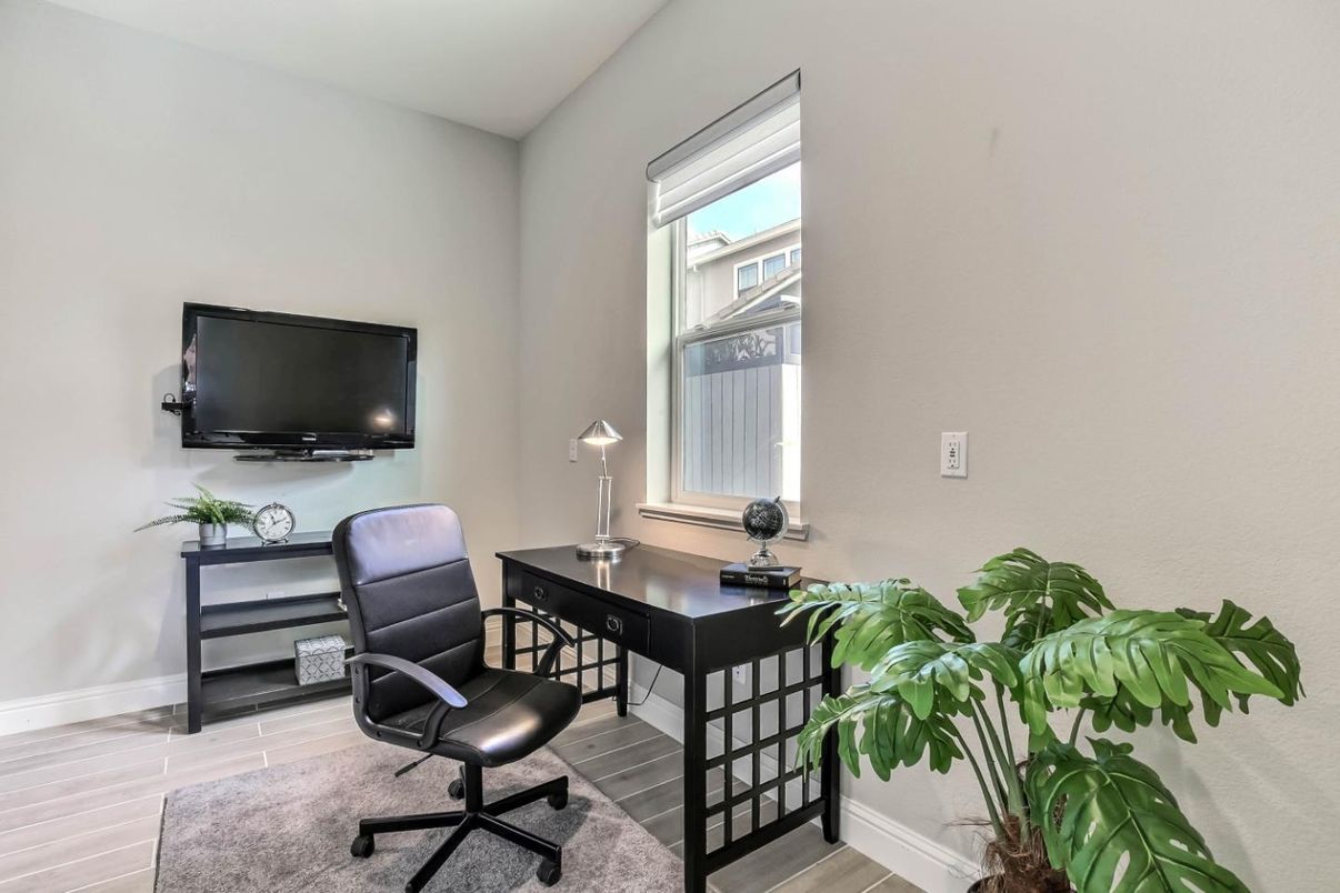 Home Office, Interior, Wood Texture Flooring