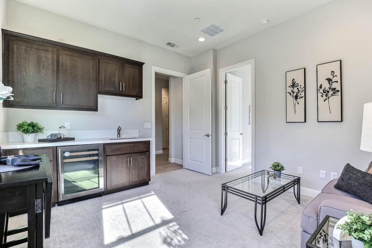 Home Office, Interior, Living room, Recessed Lighting