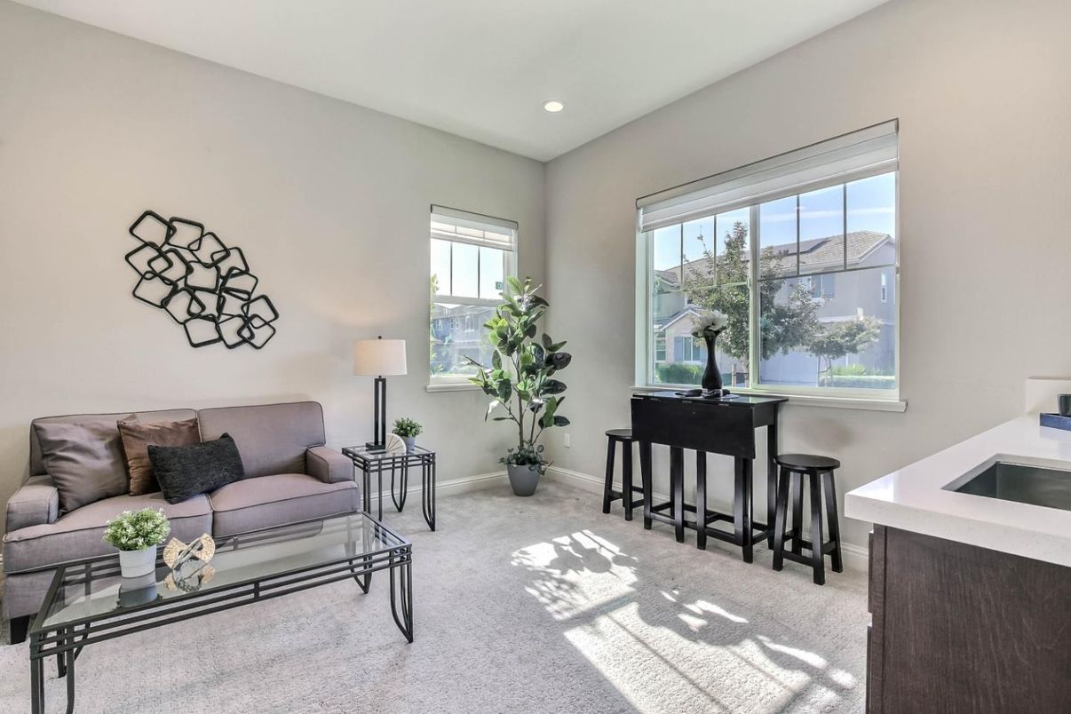 Interior, Living room, Recessed Lighting