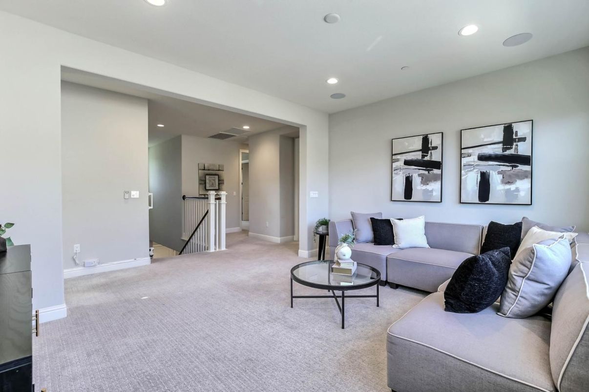 Interior, Living room, Recessed Lighting