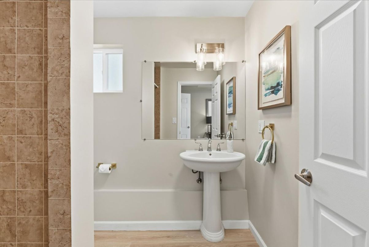 Bathroom, Interior, Wood Texture Flooring