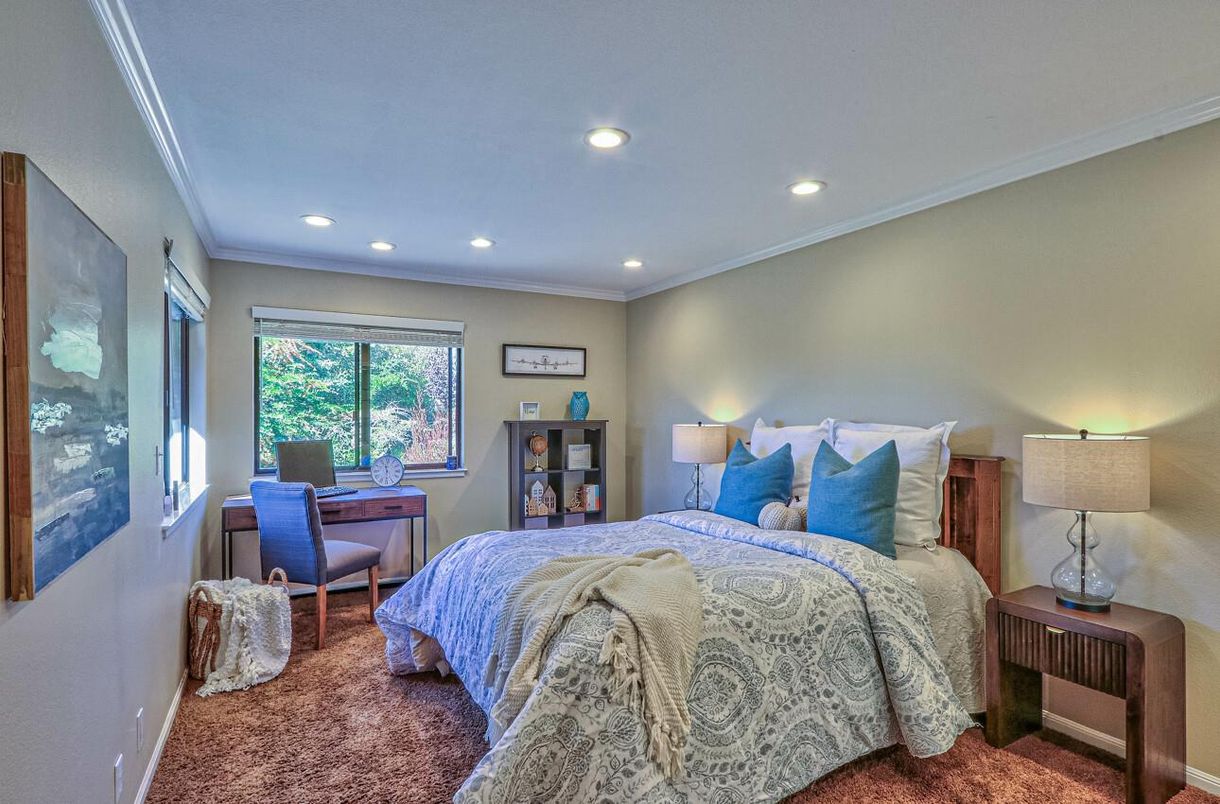 Bedroom, Home Office, Interior, Recessed Lighting