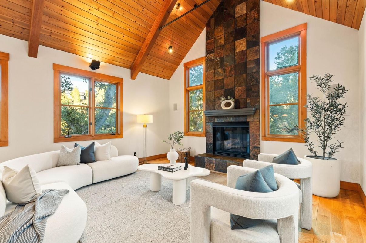 Fireplace, Interior, Living room, Wooden Beams, Wooden Ceilings, Wood Texture Flooring