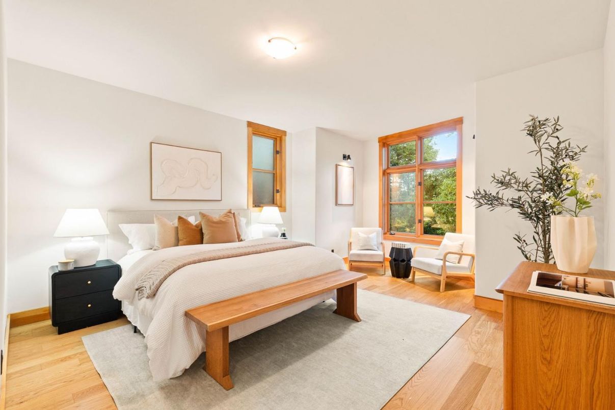 Bedroom, Interior, Wood Texture Flooring