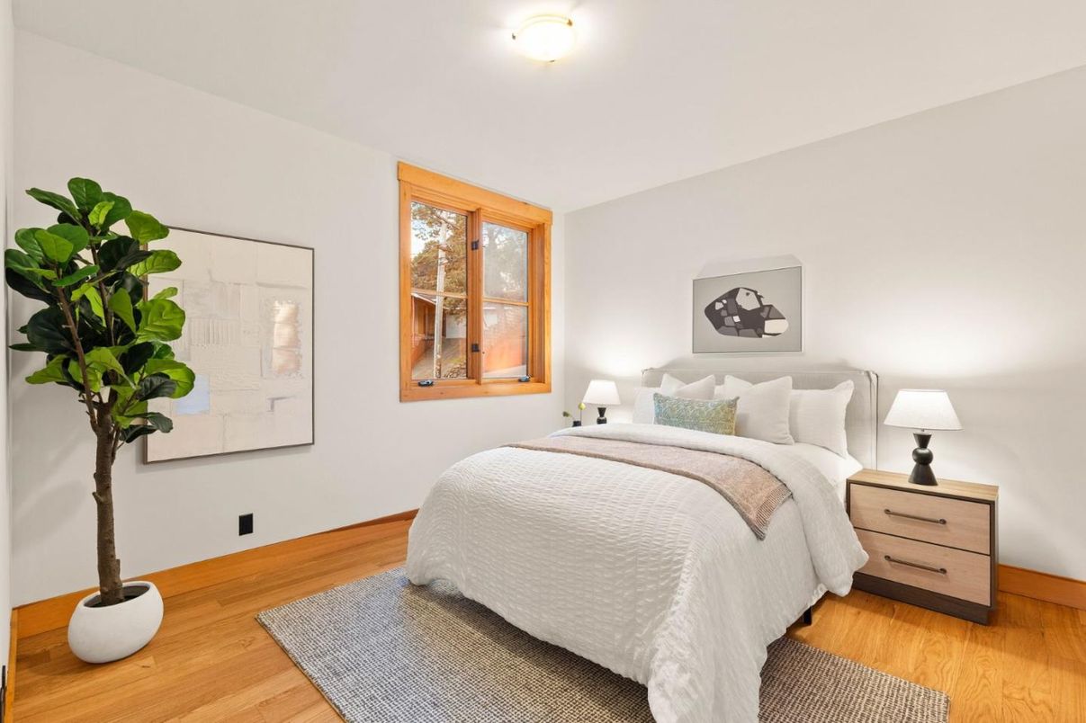 Bedroom, Interior, Wood Texture Flooring
