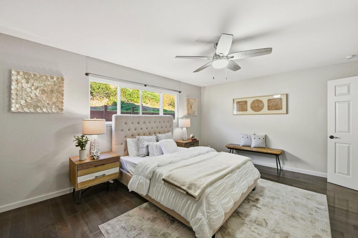 Bedroom, Interior, Wood Texture Flooring