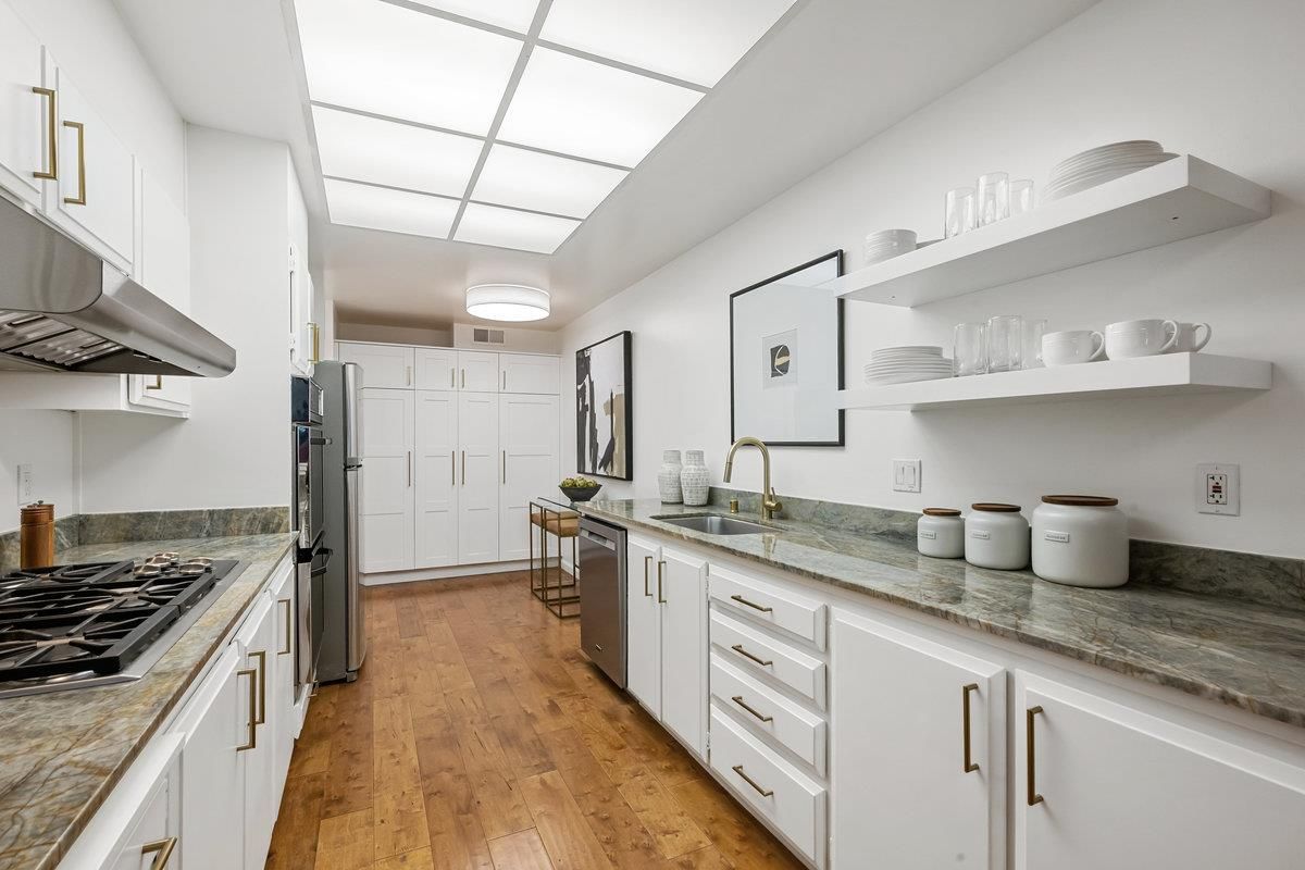 Interior, Kitchen, Wood Texture Flooring