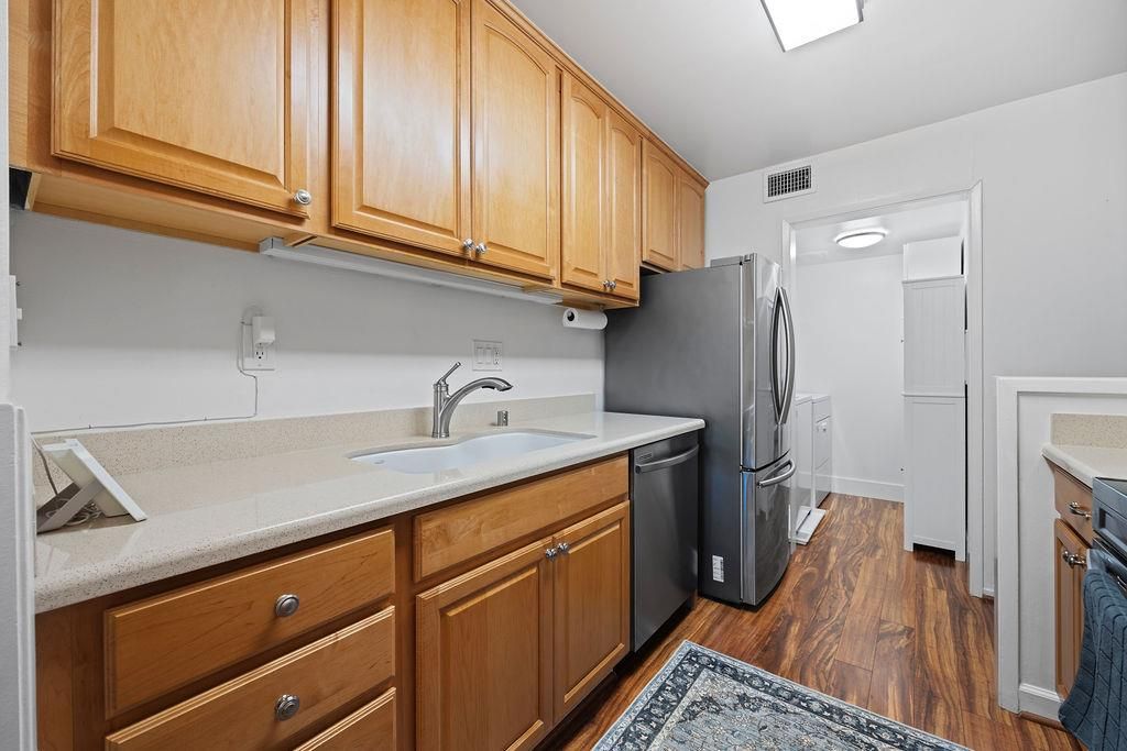 Interior, Kitchen, Wood Texture Flooring