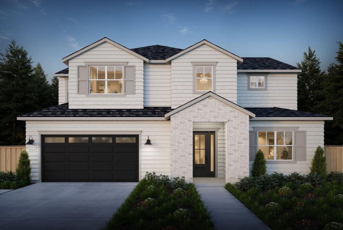 Attached, Exterior, Facade, Farmhouse