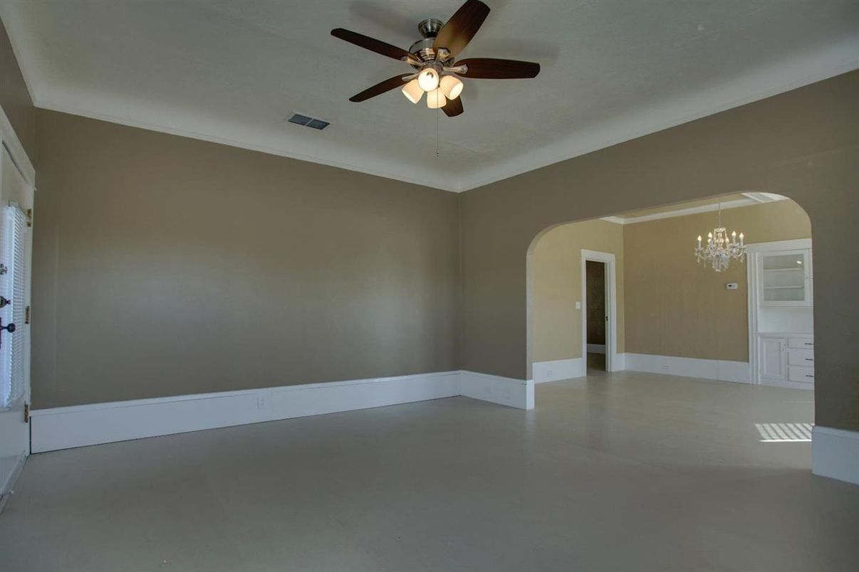 Chandelier, Empty room, Interior