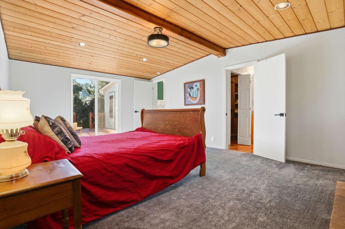 Bedroom, Interior, Recessed Lighting, Wooden Beams, Wooden Ceilings