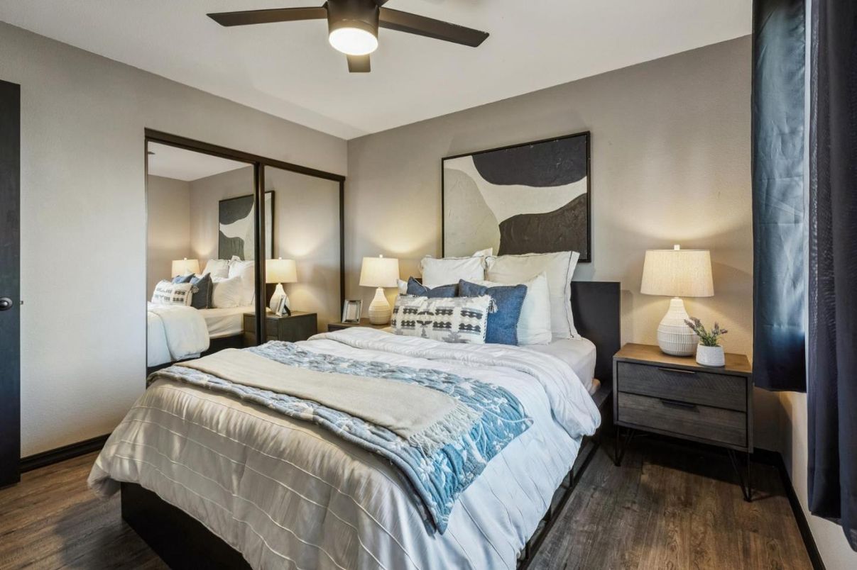 Bedroom, Interior, Wood Texture Flooring