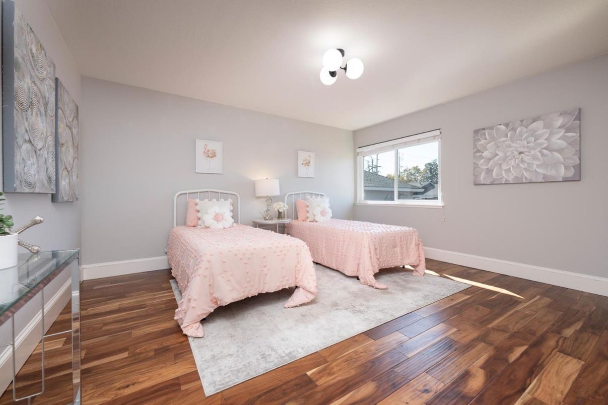 Bedroom, Interior, Wood Texture Flooring