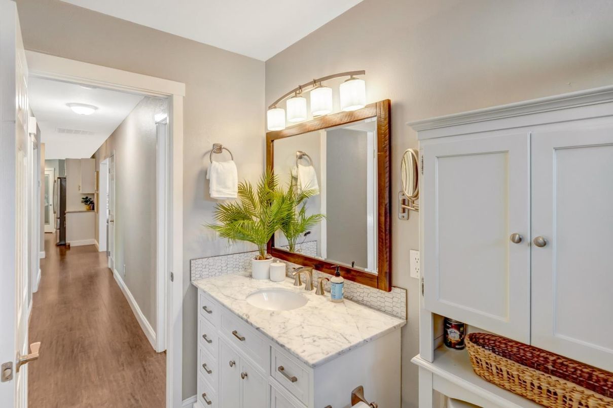 Bathroom, Interior, Wood Texture Flooring