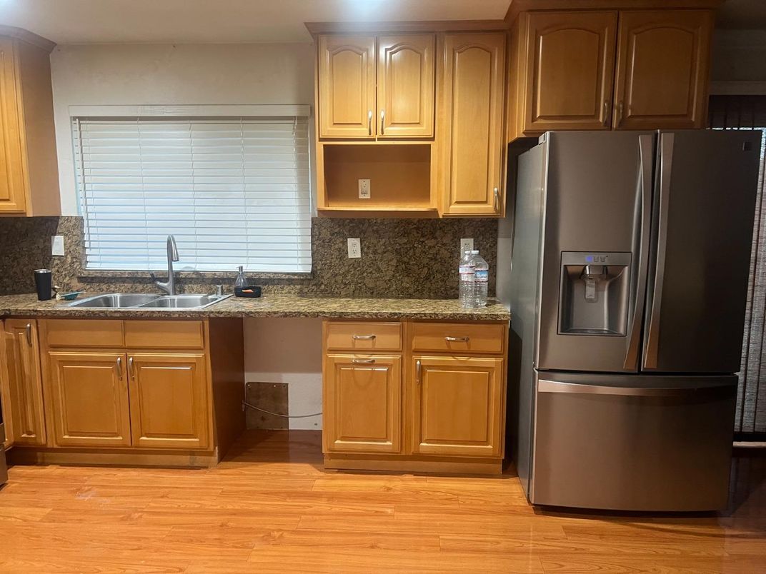 Interior, Kitchen, Wood Texture Flooring