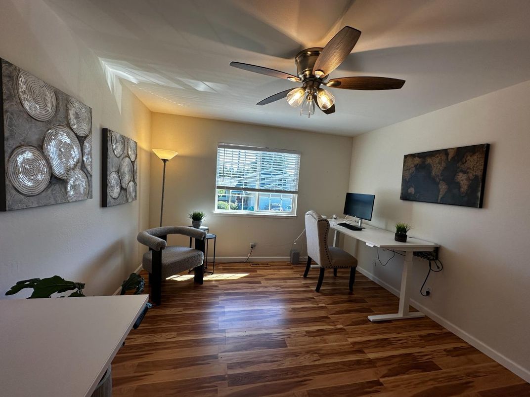 Home Office, Interior, Wood Texture Flooring