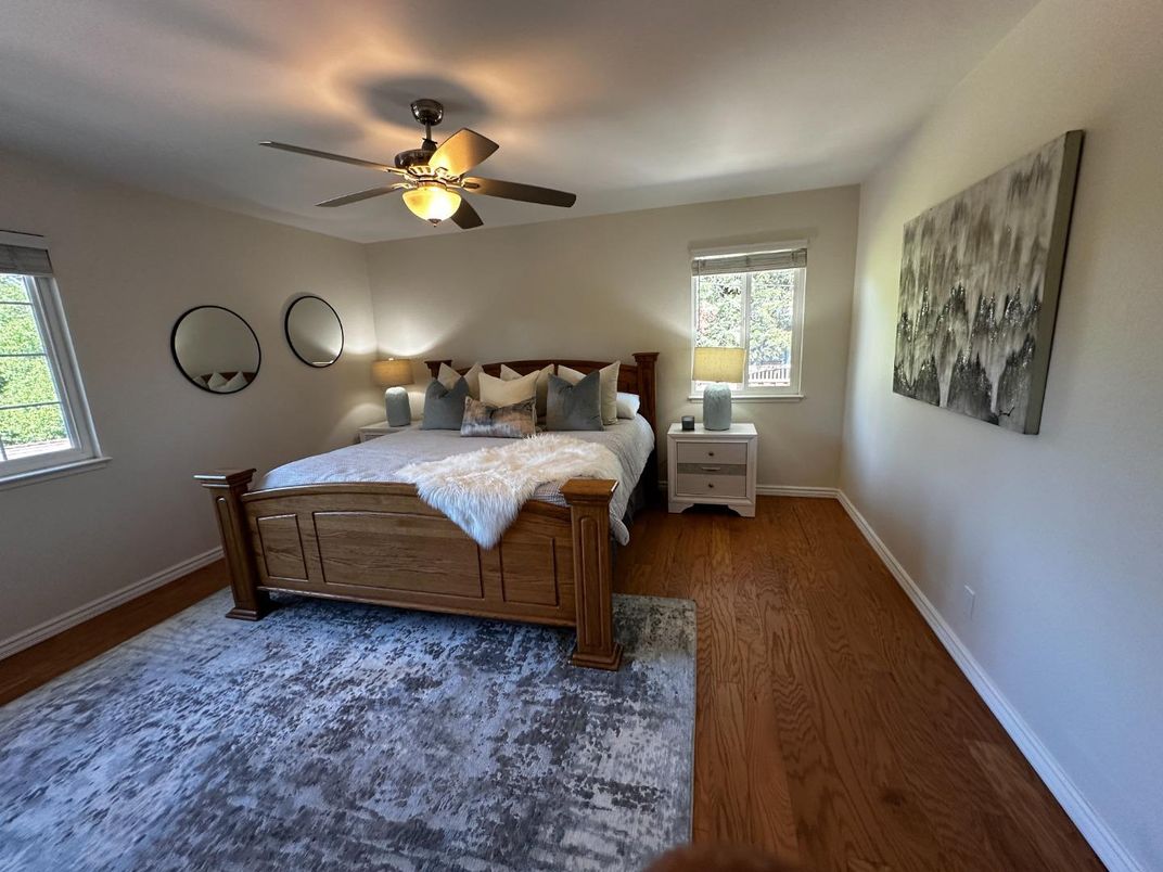 Bedroom, Interior, Wood Texture Flooring