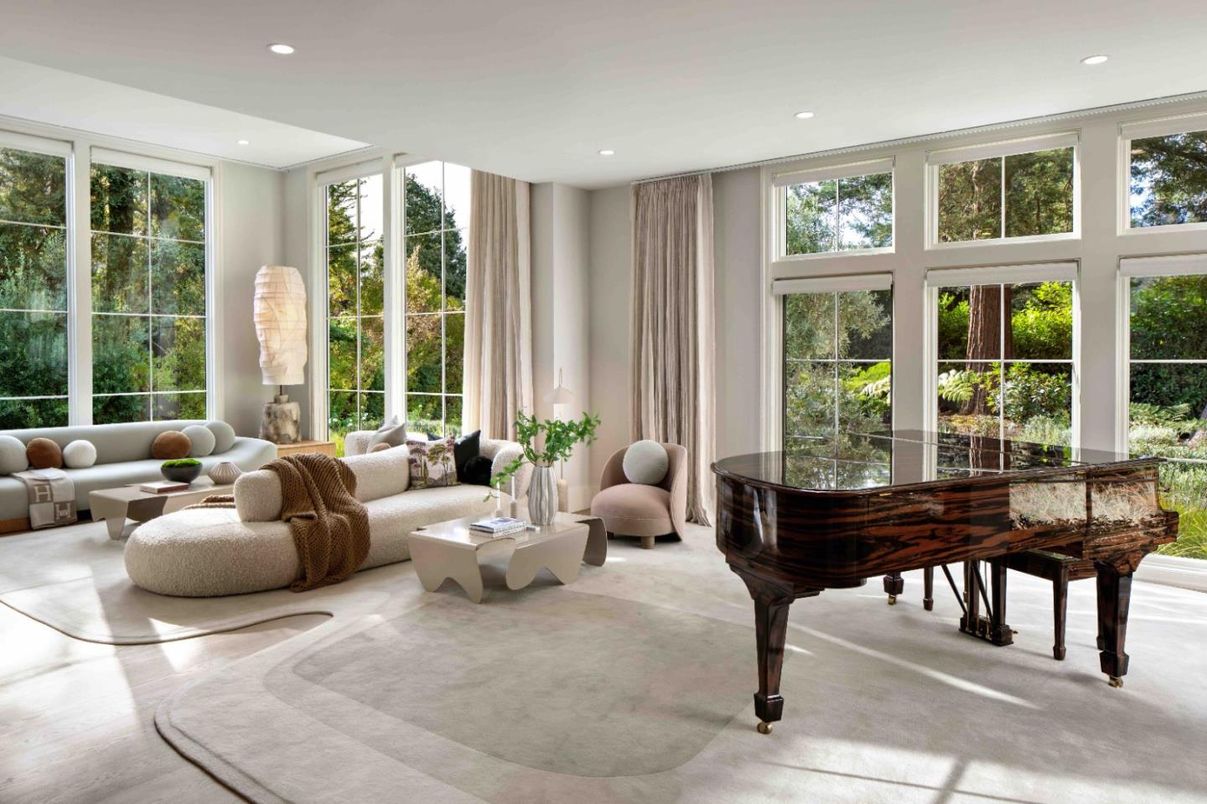 Interior, Living room, Piano, Recessed Lighting