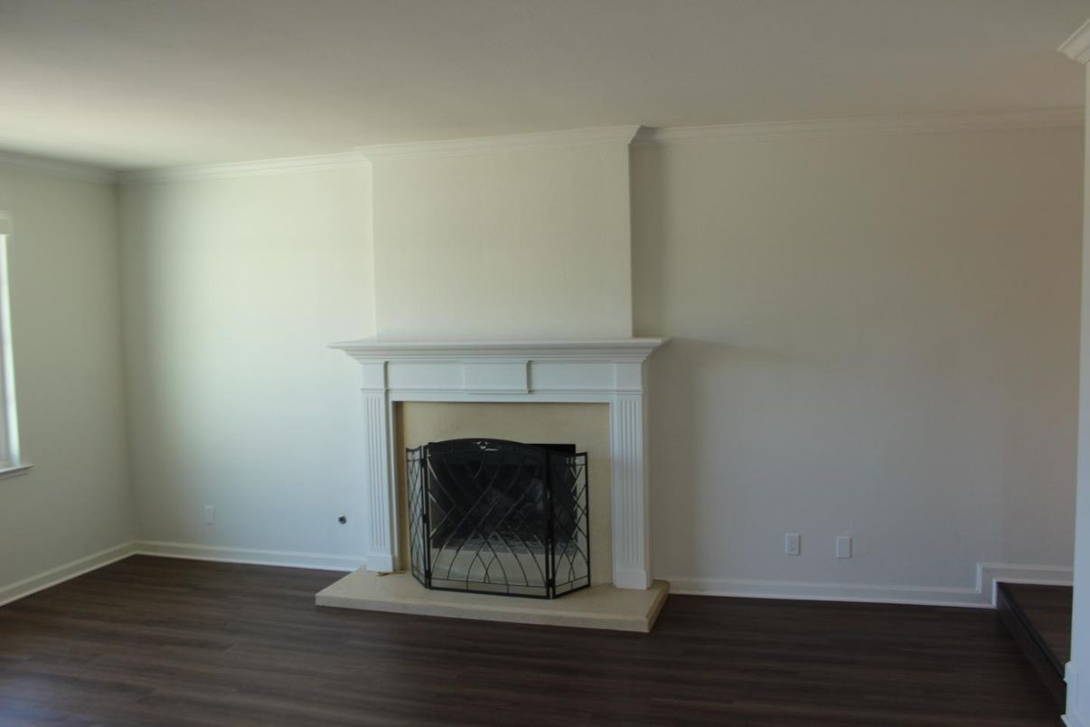 Fireplace, Interior, Wood Texture Flooring