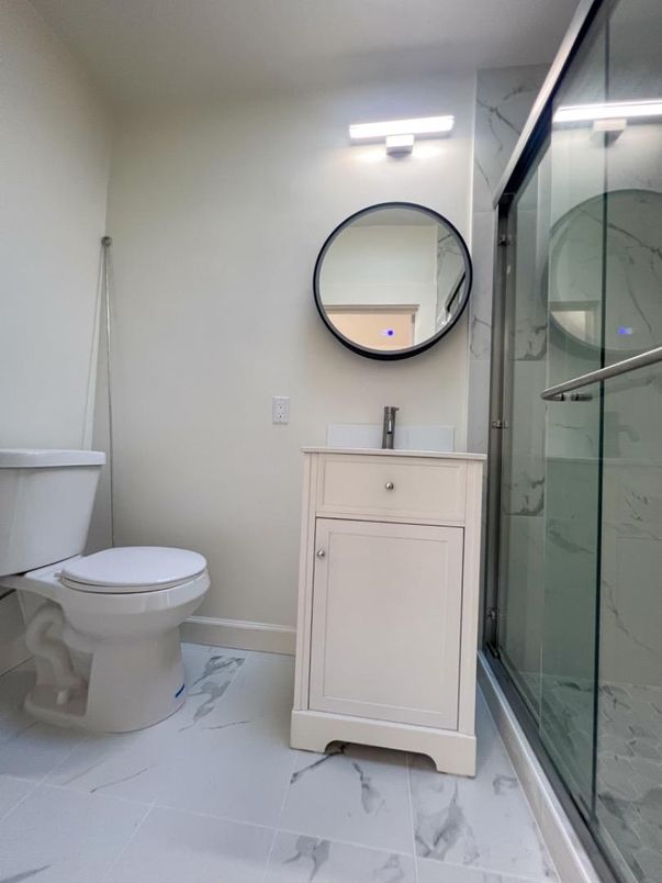 Bathroom, Glass Shower, Interior, Marble, Marble Walls