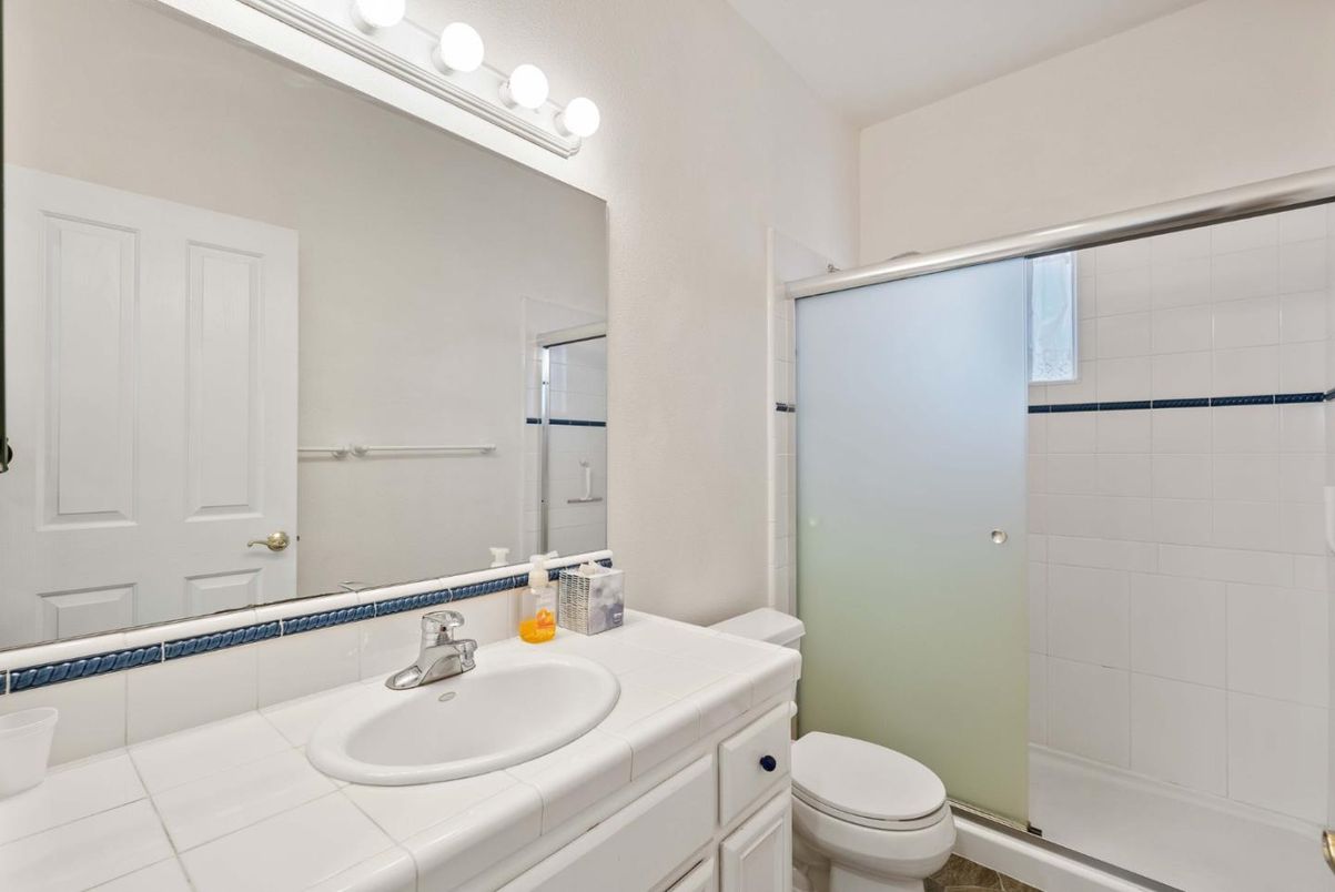 Bathroom, Glass Shower, Interior, Tile Countertops