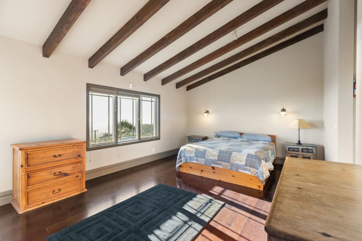 Bedroom, Interior, Wooden Beams, Wood Texture Flooring