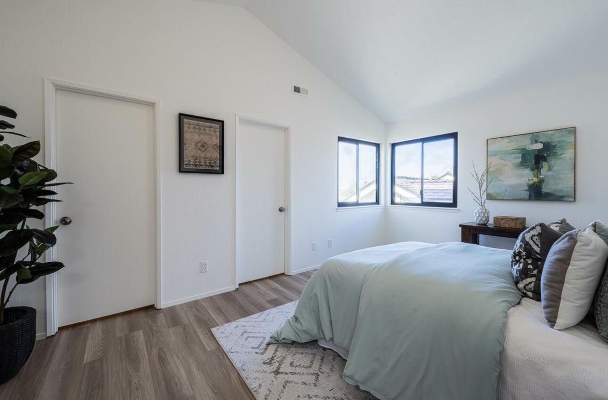 Bedroom, Interior, Wood Texture Flooring