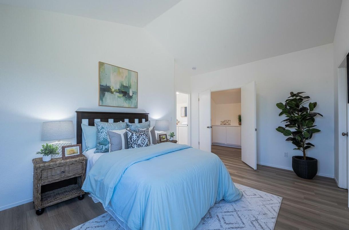 Bedroom, Interior, Wood Texture Flooring