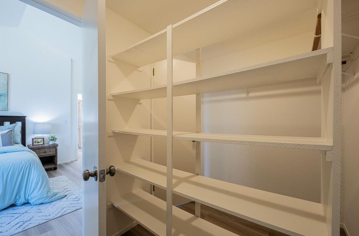 Bedroom, Interior, Walk-in Closets, Wood Texture Flooring