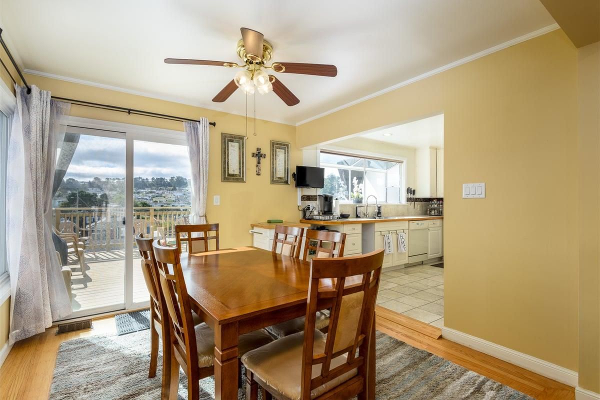 Dining room, Interior, Wood Texture Flooring