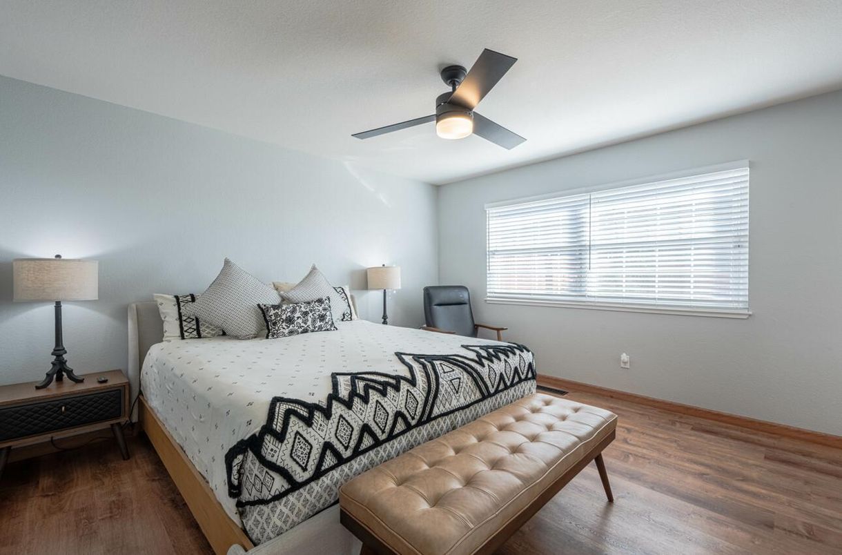 Bedroom, Interior, Wood Texture Flooring