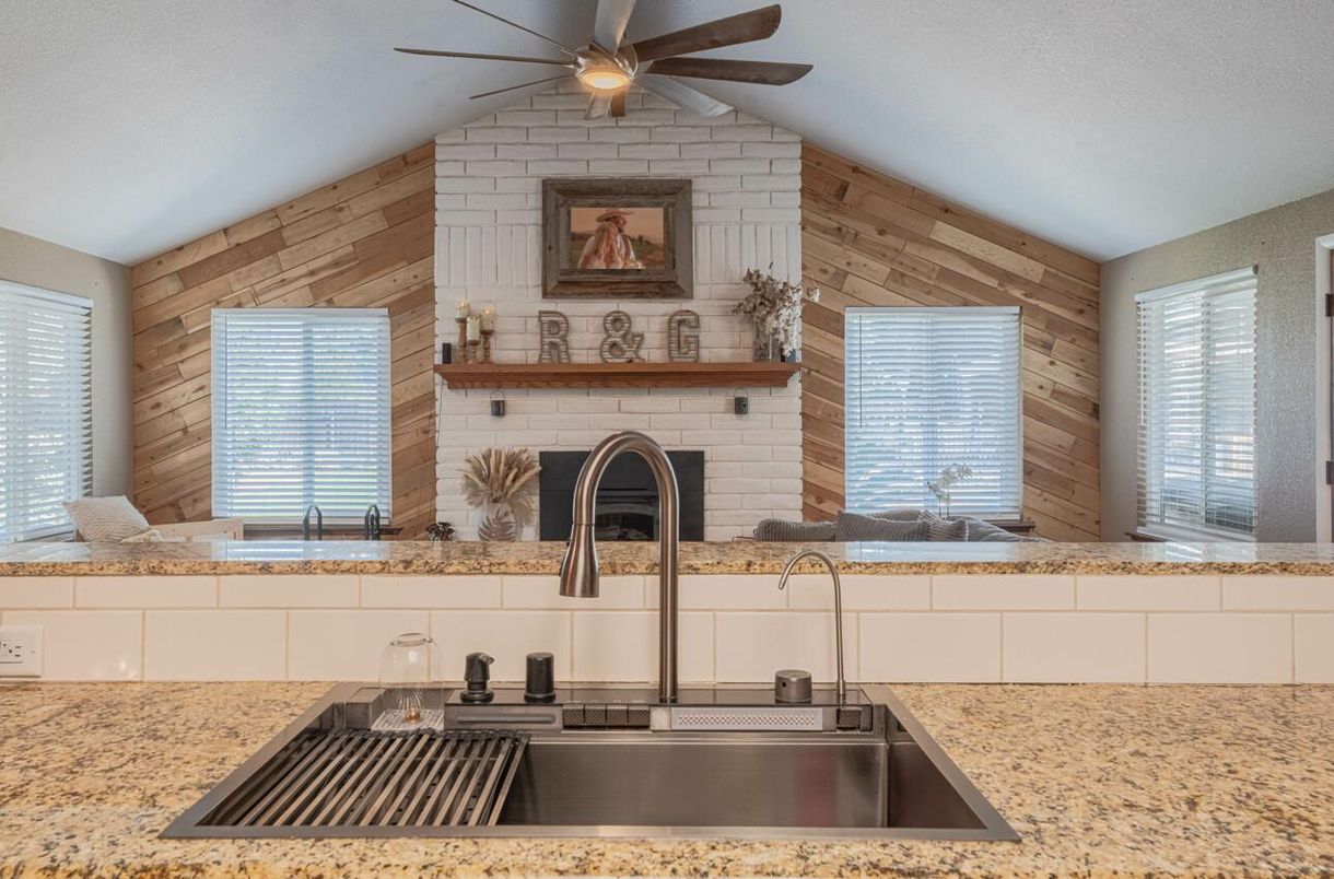 Fireplace, Interior, Stone Walls, Wooden Walls