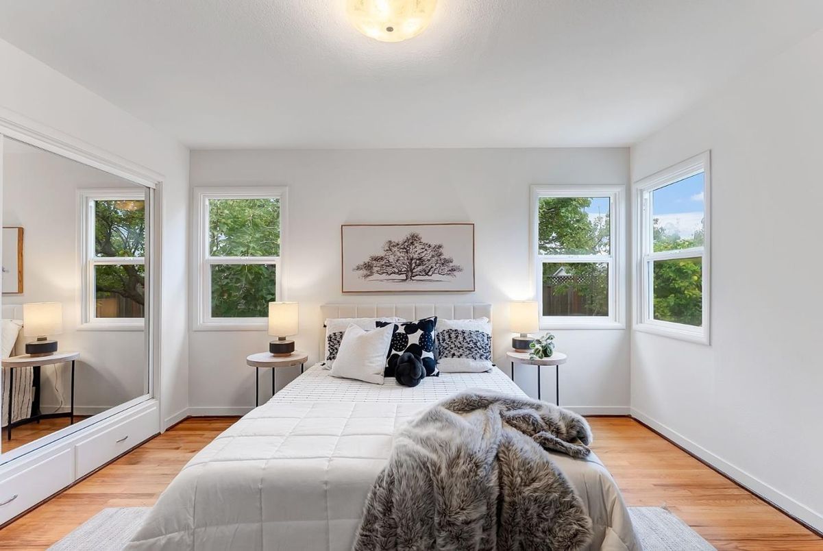 Bedroom, Interior, Wood Texture Flooring