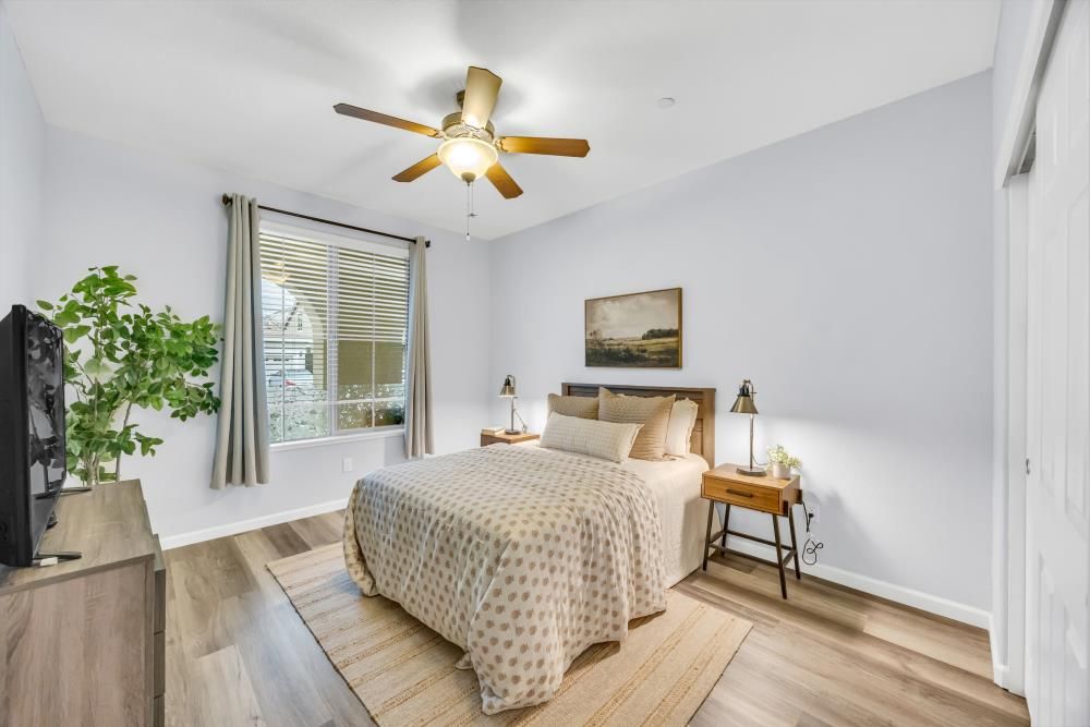 Bedroom, Interior, Wood Texture Flooring