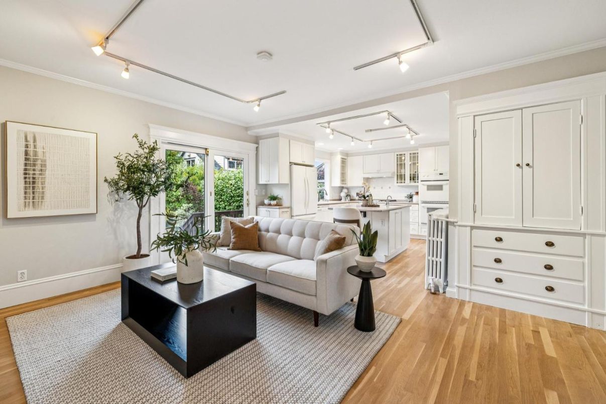 Interior, Kitchen, Living room, Wood Texture Flooring