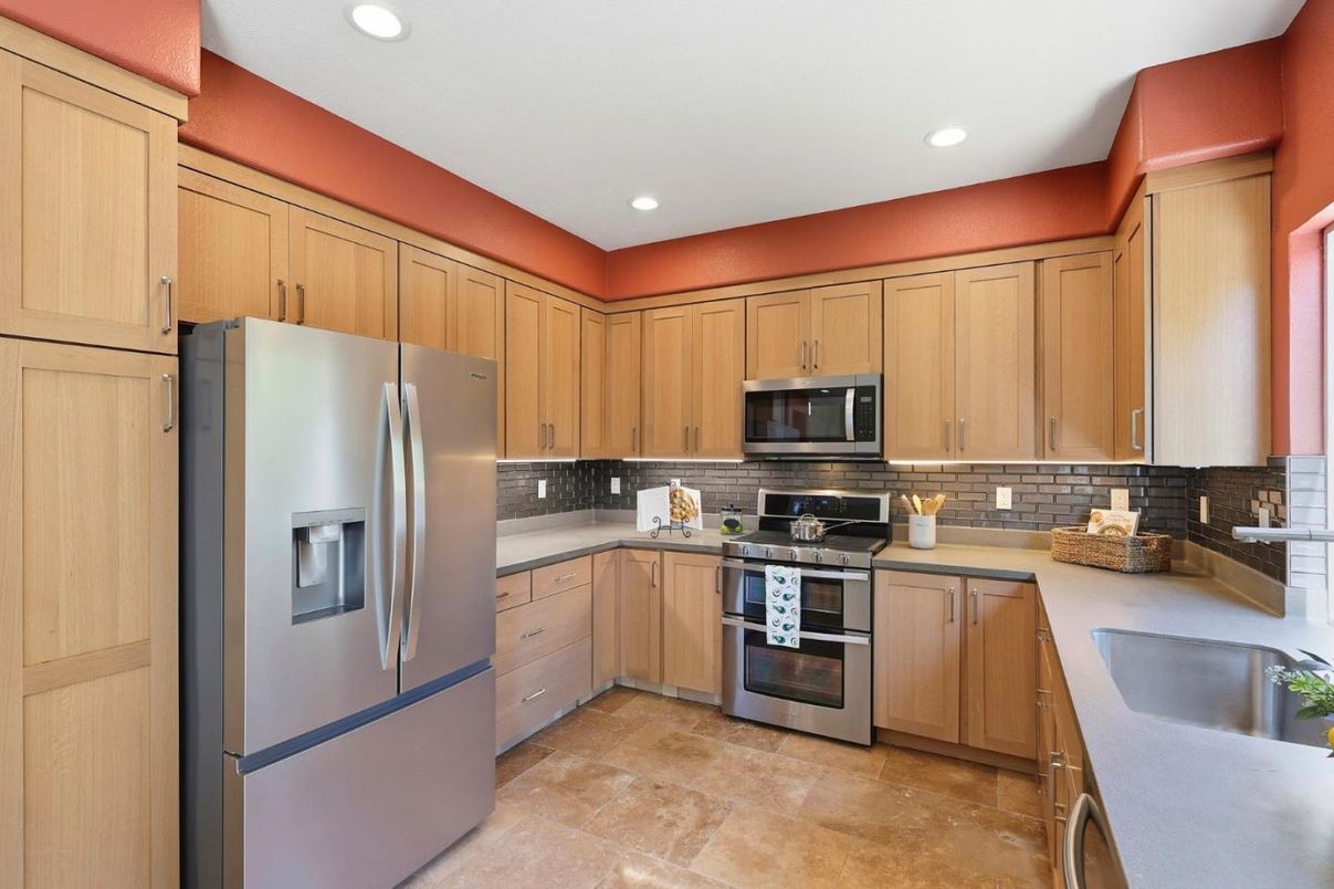 Interior, Kitchen, Recessed Lighting, Stainless Steel Appliances