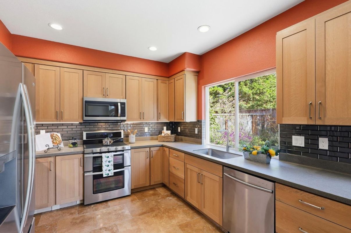 Interior, Kitchen, Recessed Lighting, Stainless Steel Appliances