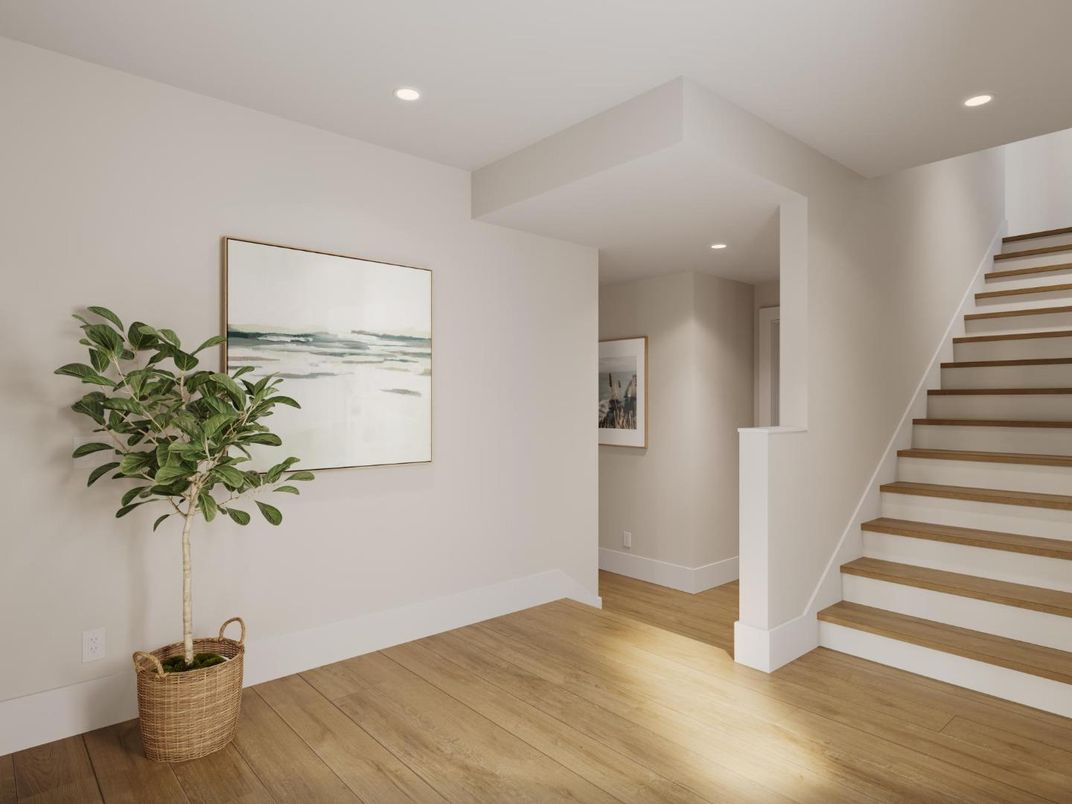 Interior, Recessed Lighting, Wood Texture Flooring