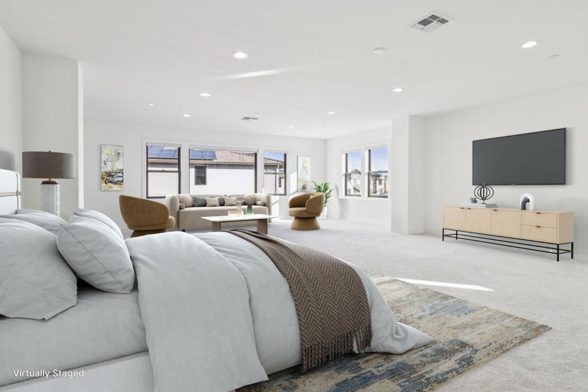 Bedroom, Interior, Recessed Lighting