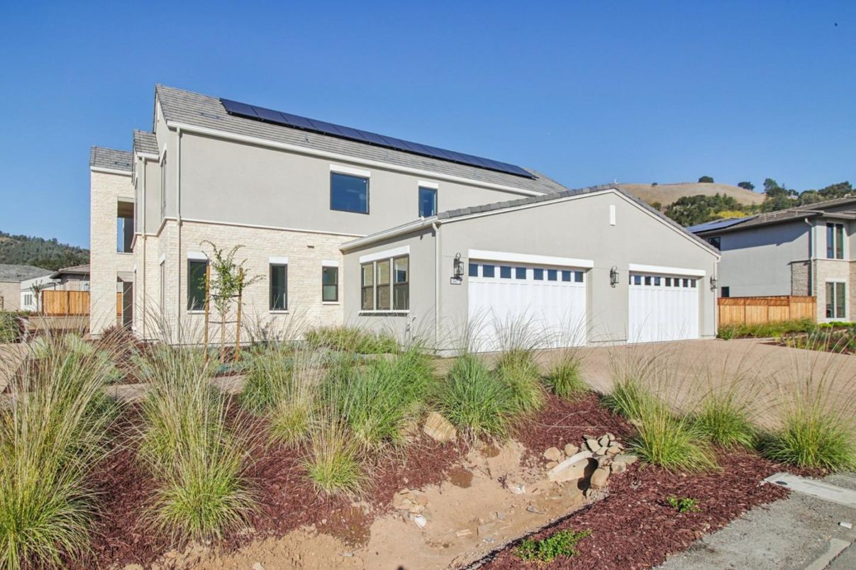 Attached, Exterior, Facade, Solar Panels, Farmhouse