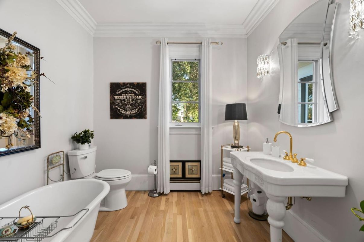 Bathroom, Interior, Wood Texture Flooring