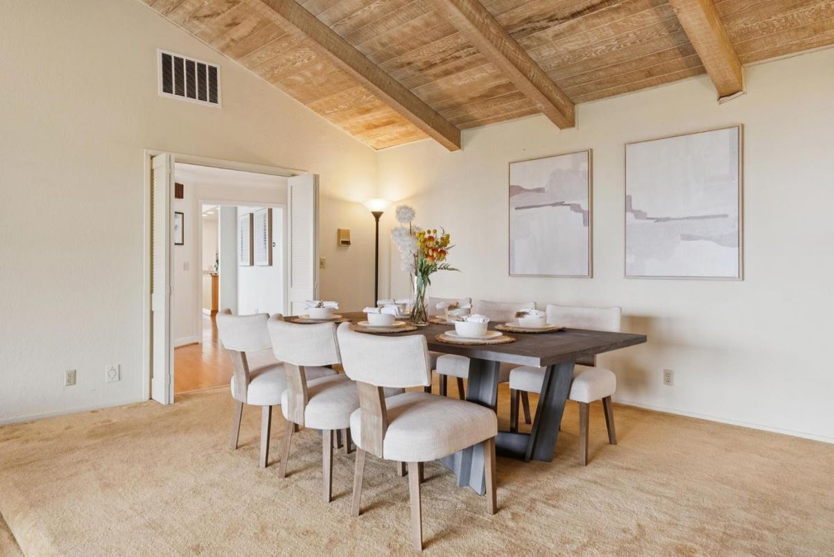 Dining room, Interior, Wooden Beams, Wooden Ceilings