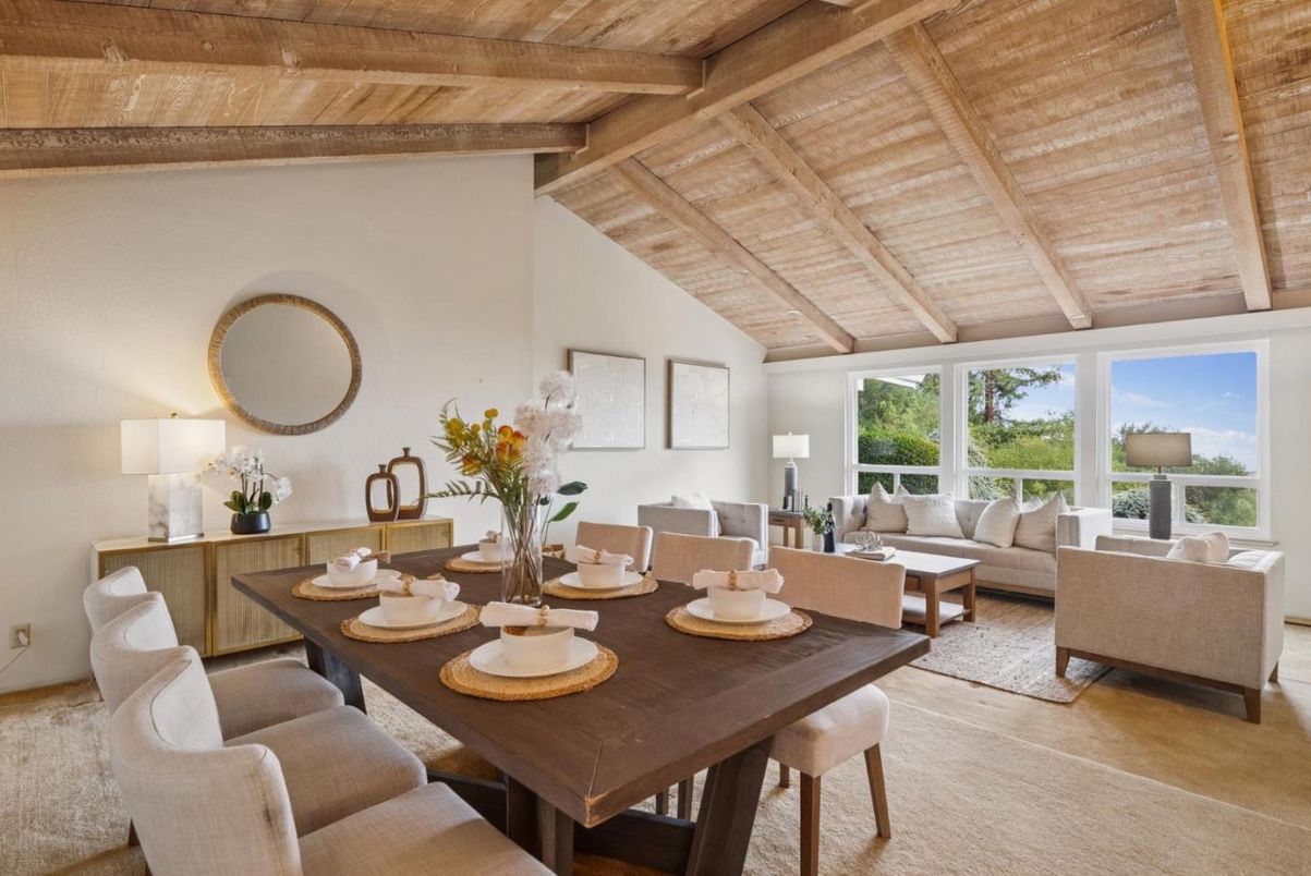 Dining room, Interior, Living room, Wooden Beams, Wooden Ceilings