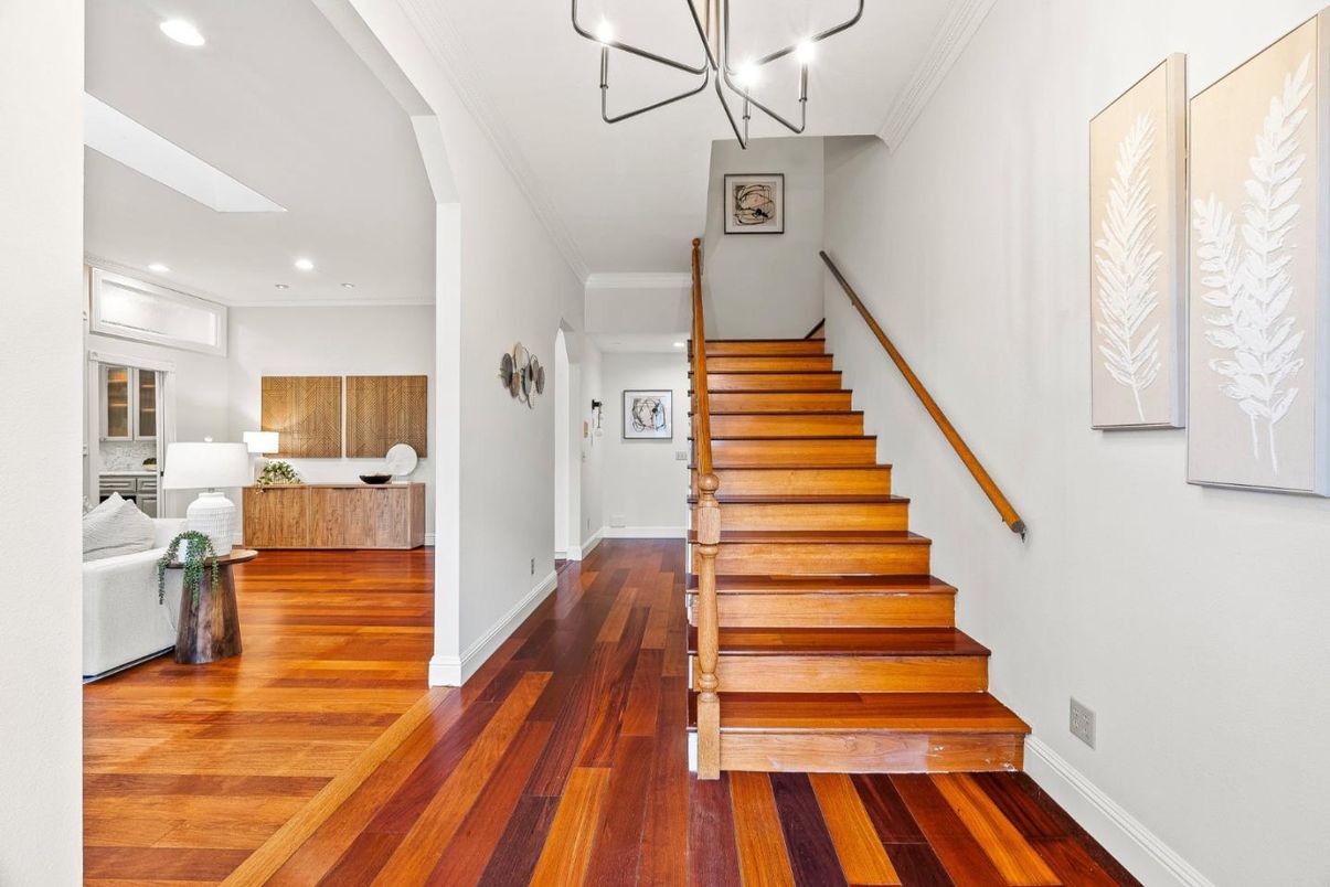 Interior, Pendant Lights, Recessed Lighting, Wood Texture Flooring